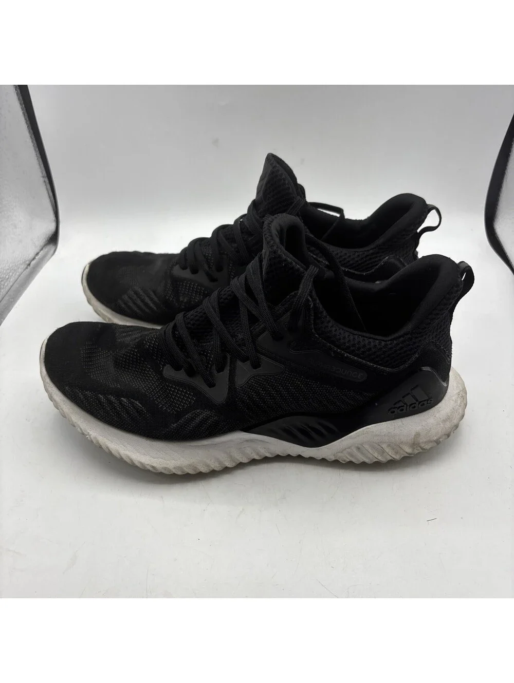 Adidas AlphaBounce Shoes Men's Size 10.5 Black Running Continental